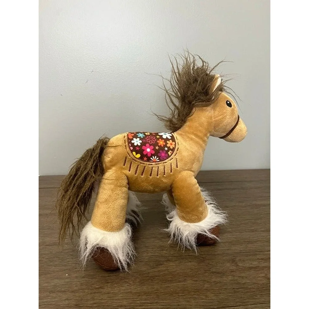 Best Made Toys Red Shed Horse With‎ Flower Saddle Plush 12